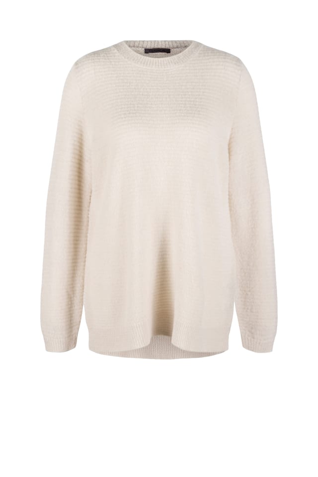 Pullover 542 - Bouclé virgin wool blend - 120ECRU - 10250713047