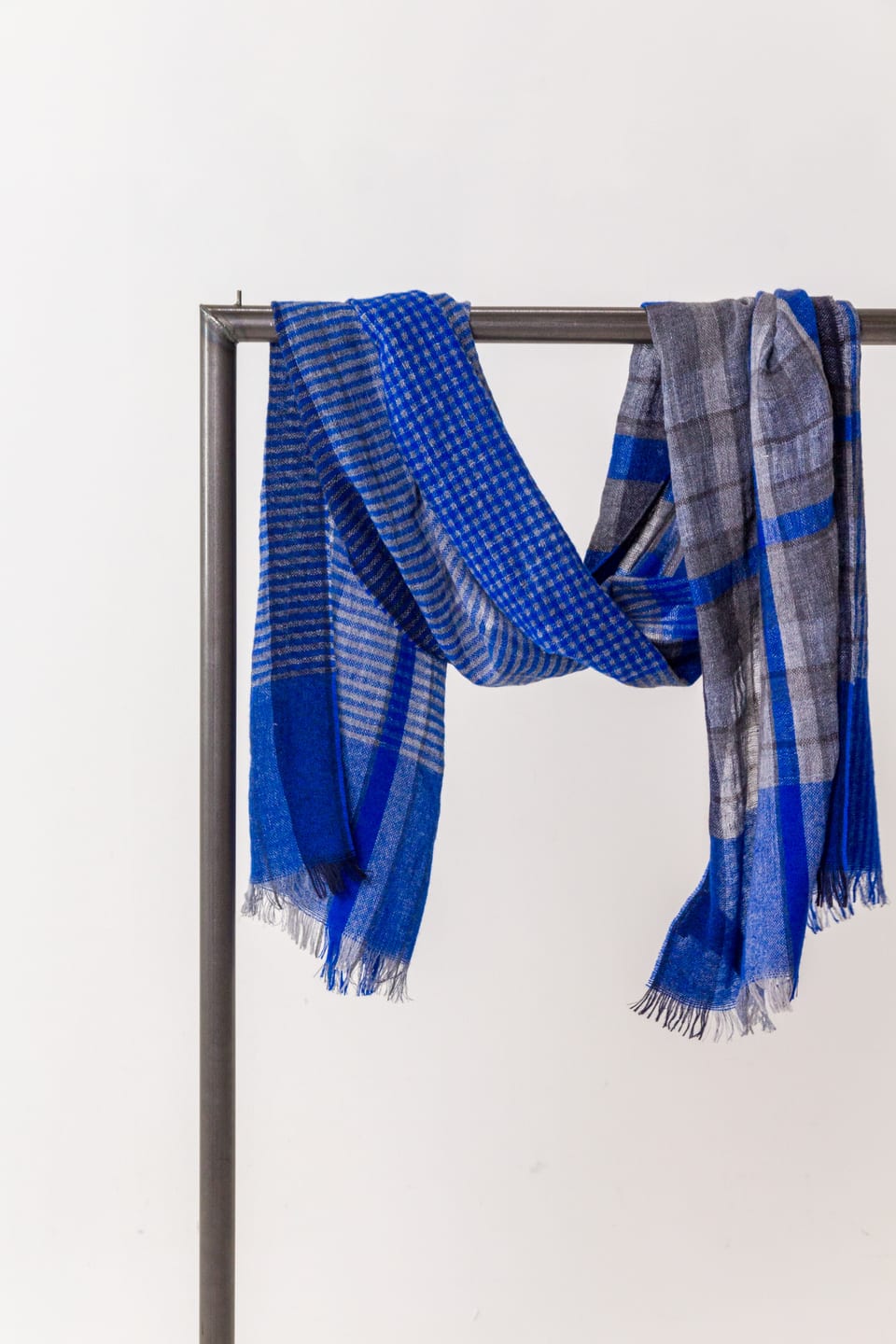 Scarf 502 - Virgin wool linen polyamide blend - 460CLEMATIS - 10250714002