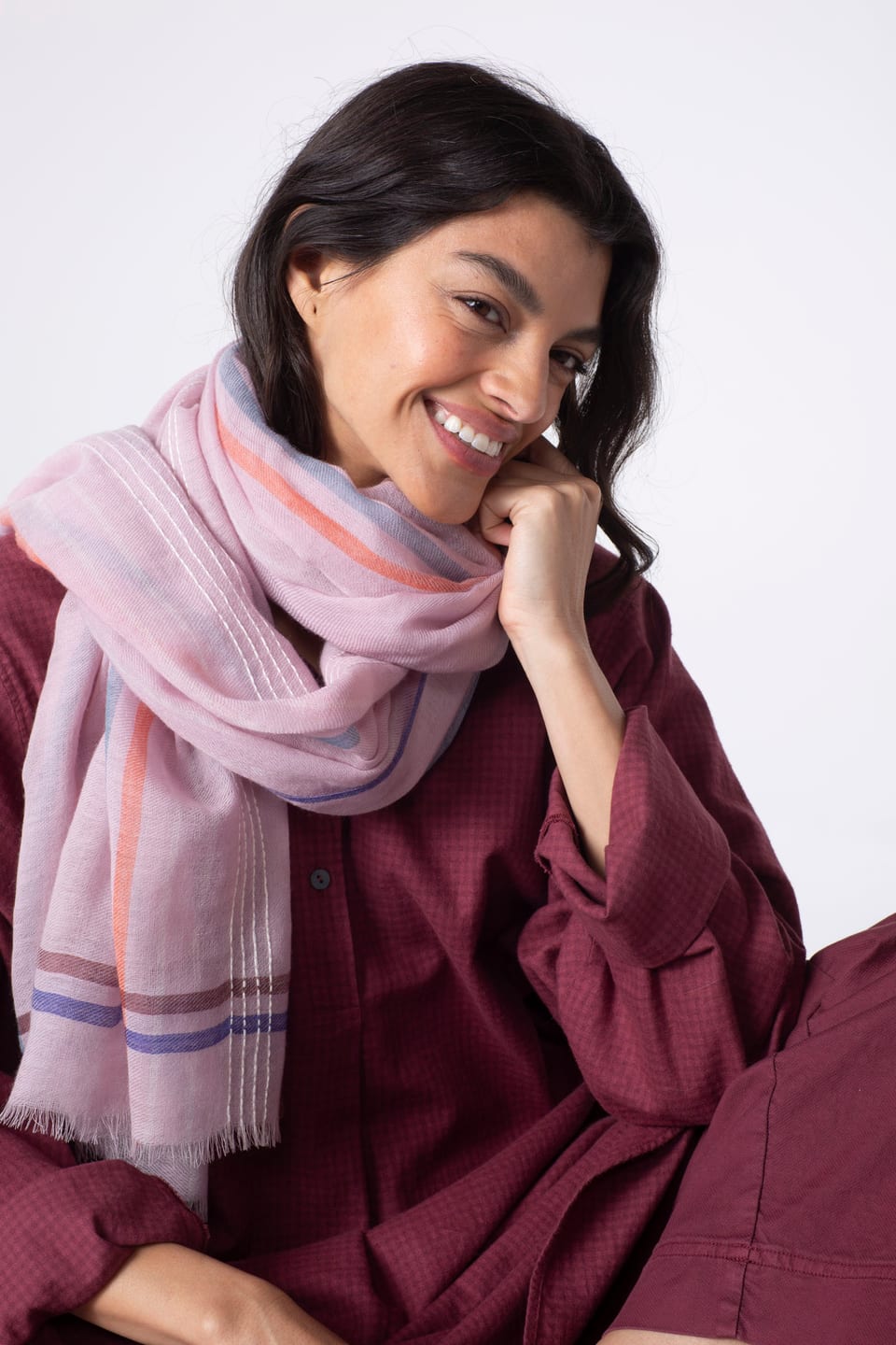 Scarf 503 - Pure wool - 320ORCHID - 10250714003
