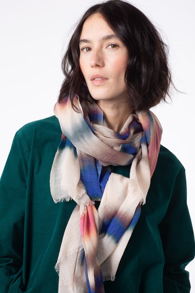 Sjaal 504 - 100% wol - 120ECRU - 10250714004