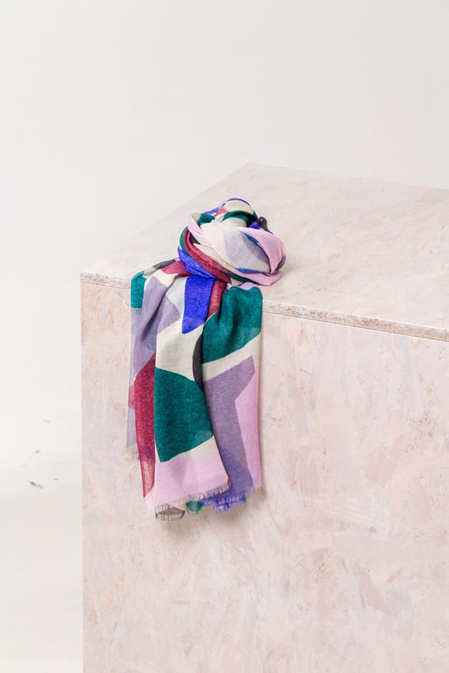 Scarf 505 - Modal-silk blend - 250REDWOOD - 10250714005