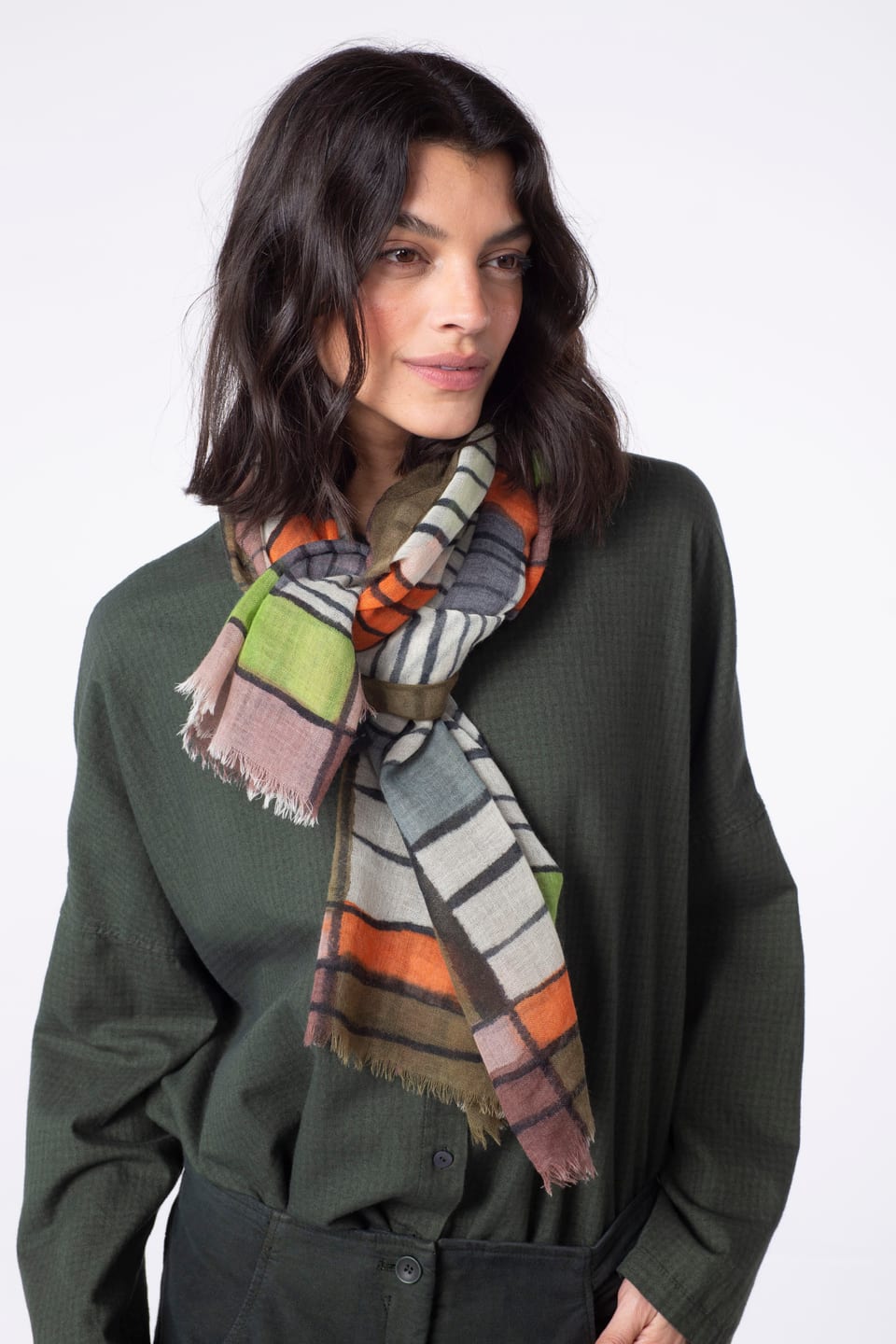 Scarf 507 - Pure wool - 760TOBACCO - 10250714007