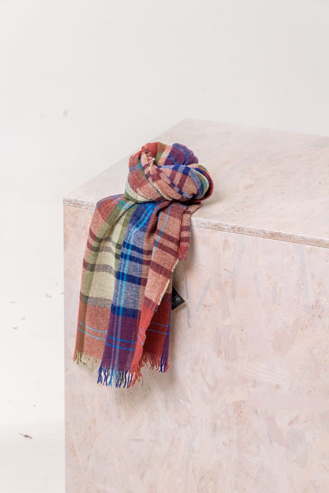 Scarf 513 - Virgin wool linen cashmere blend - 270TERRA - 10250714013