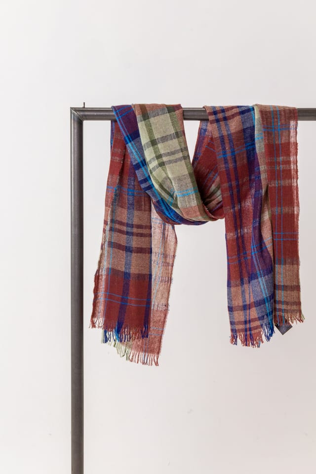 Halstørklæde 513 - Blanding af virgin wool, hør og kashmir - 270TERRA - 10250714013