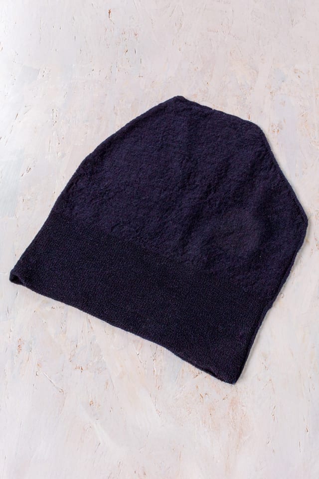 Cap 501 - 100% merino wool - 490NAVY - 10250714021
