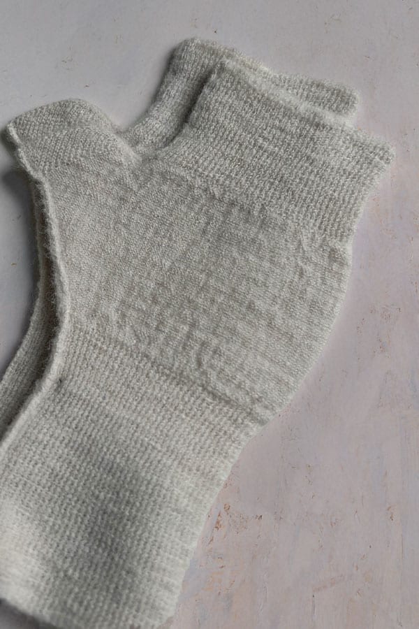 Gloves 501 - 100% merino wool - 120ECRU - 10250714022