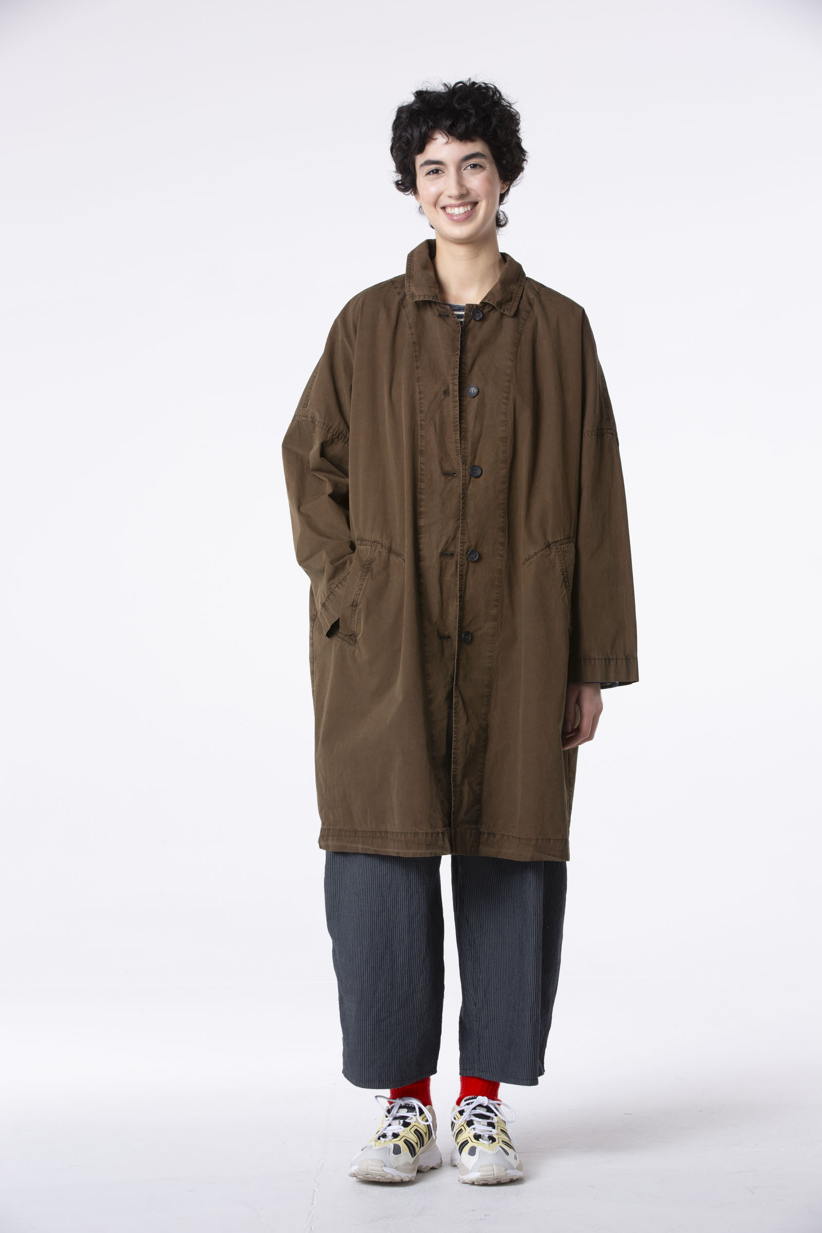 Coat 501 Brown Cotton trench