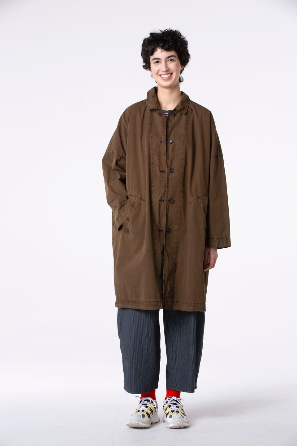 Kabát 501 - Cotton trench - 882LIQUEUR - 60250710018