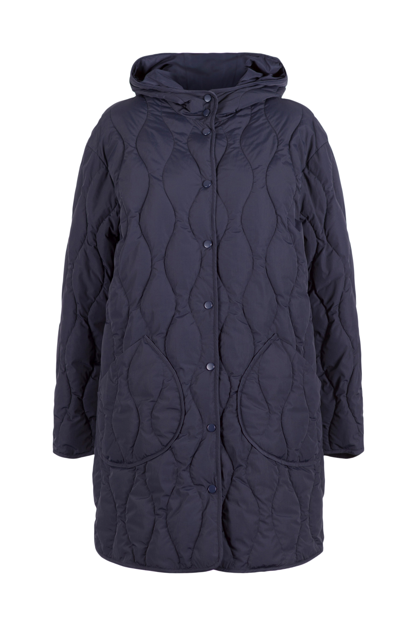 Coat 502 Blue Padded, recycled outdoor