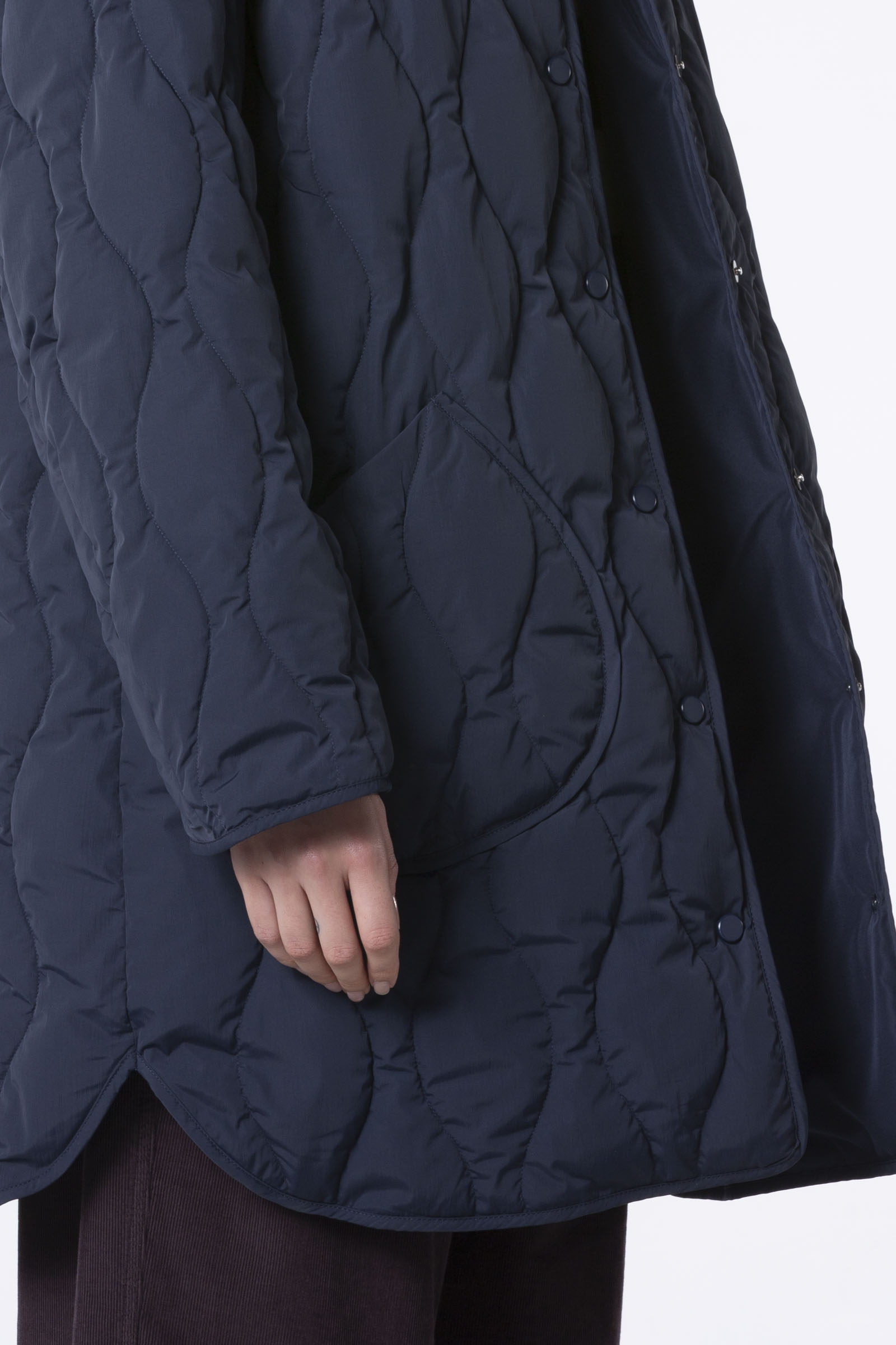 Coat 502 Blue Padded, recycled outdoor