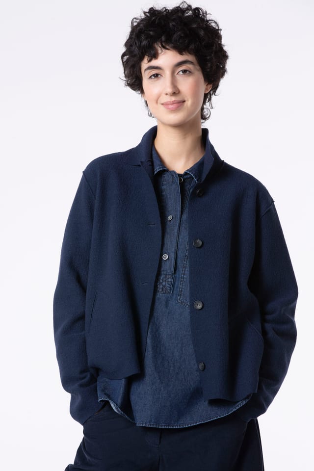 Jacket 503 - Lightweight boiled wool - 470NOCTURNE - 60250710020