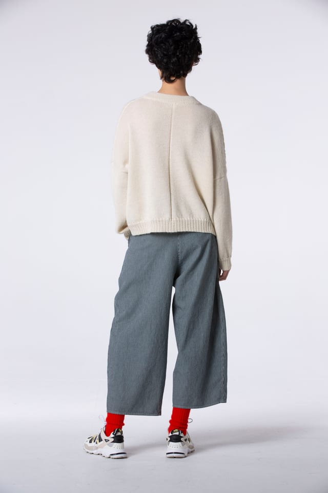 Hose 504 - Baumwoll Twill - 110CREAM - 60250710022