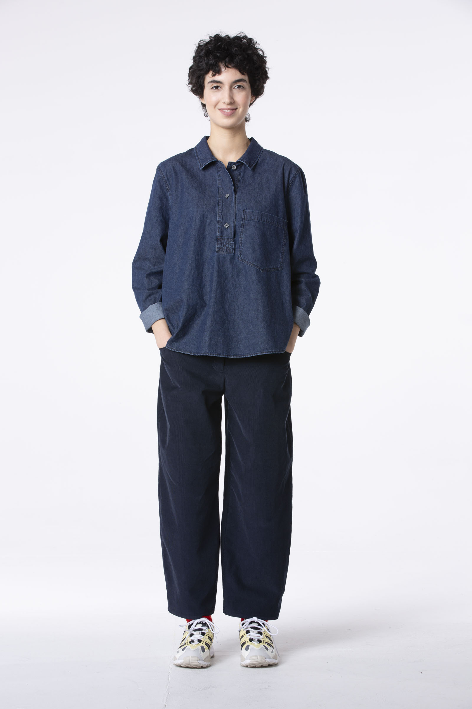Trousers 505 Blue Cotton corduroy