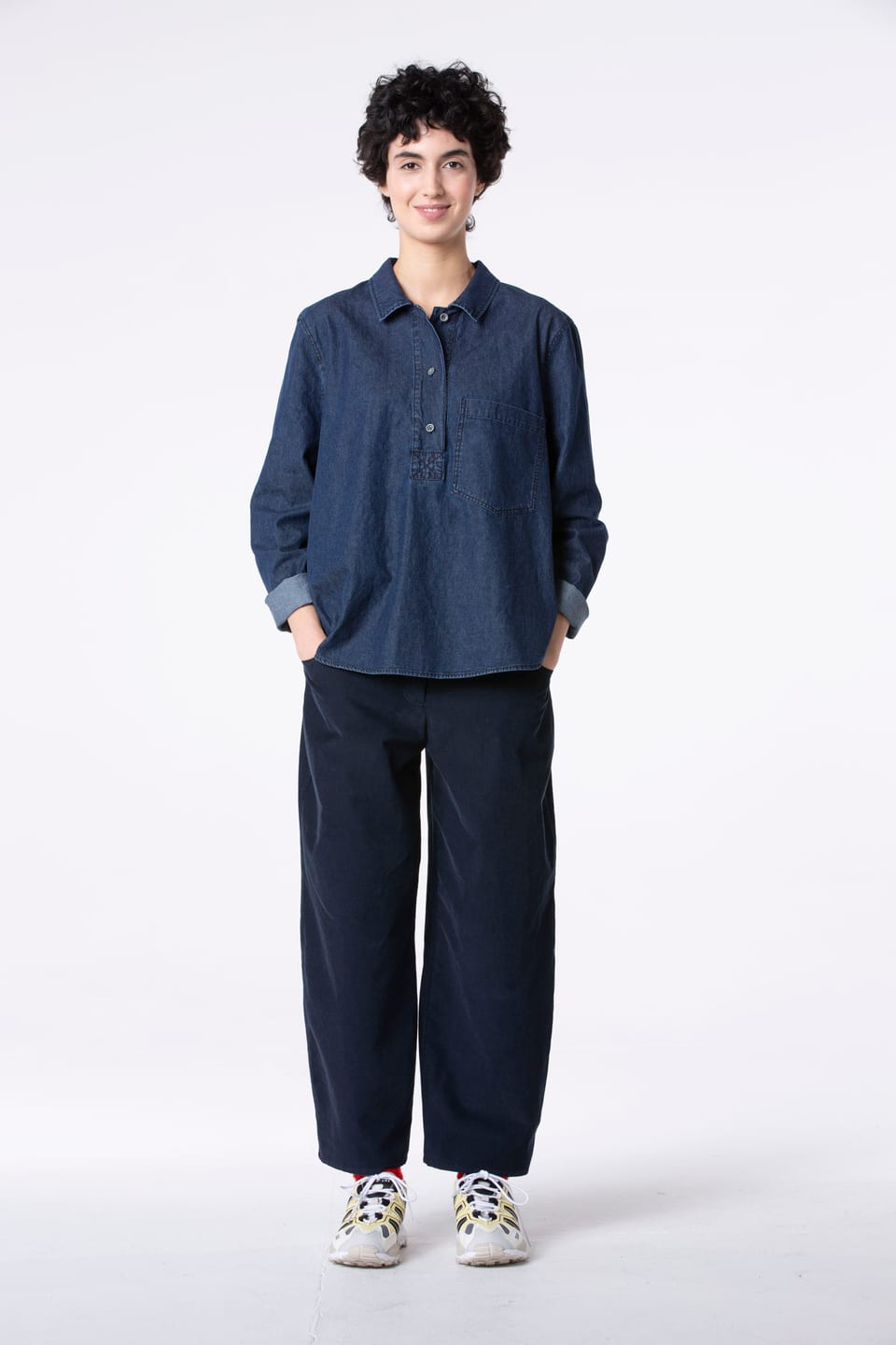 Kalhoty 505 - Cotton corduroy - 470NOCTURNE - 60250710023