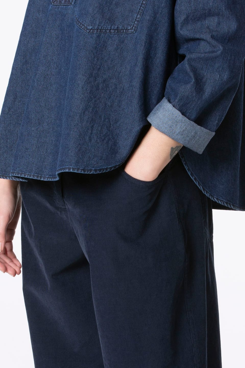 Kalhoty 505 - Cotton corduroy - 470NOCTURNE - 60250710023