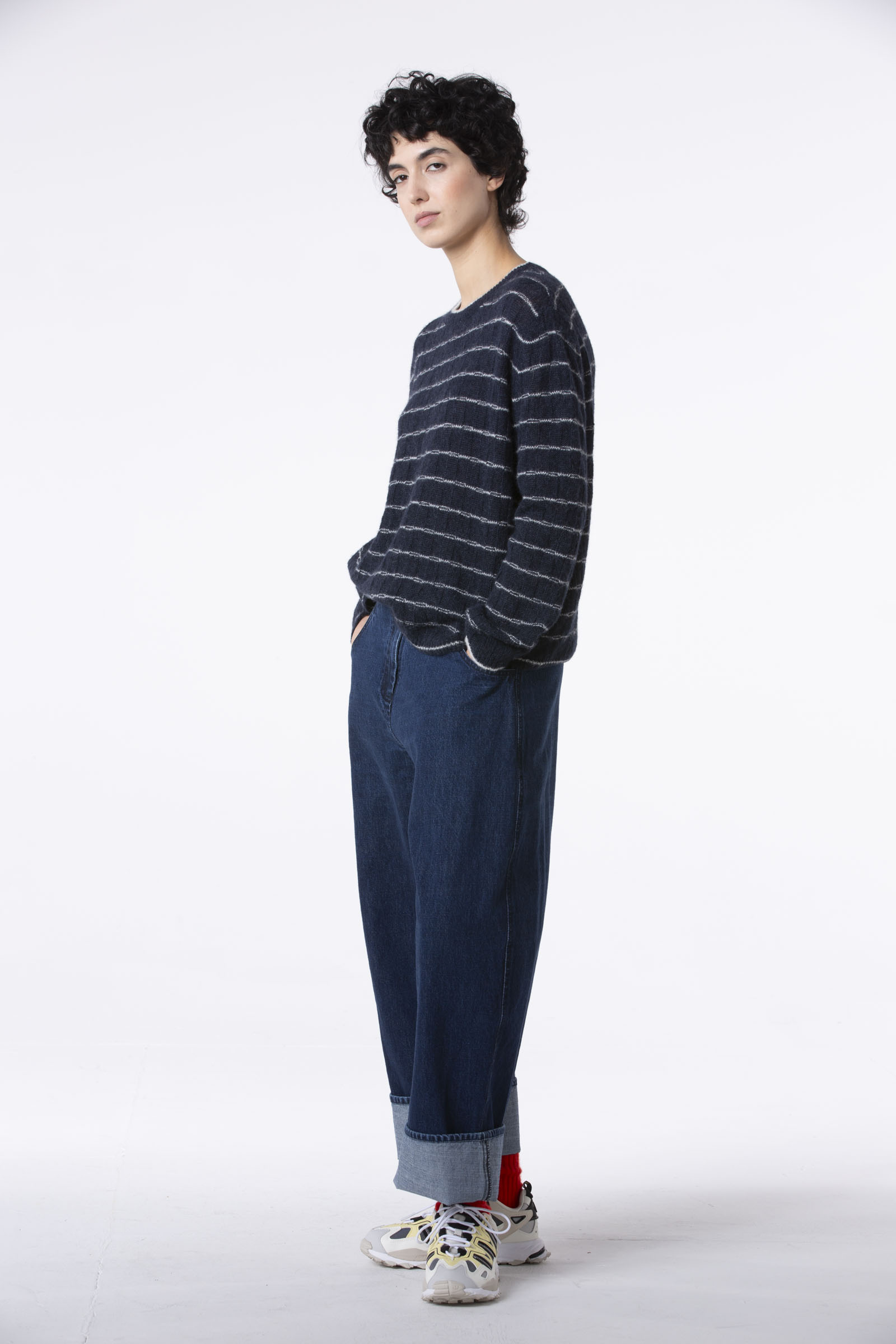 Hose 506 wash Green Baumwolldenim