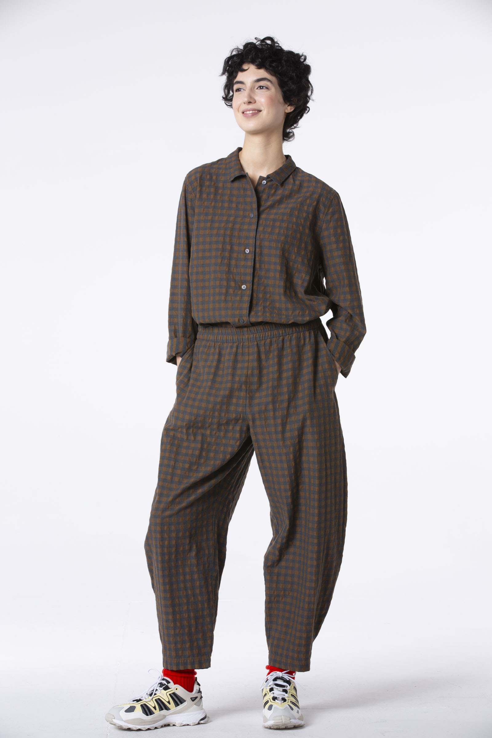 Trousers 510 wash Brown Cotton lyocell blend