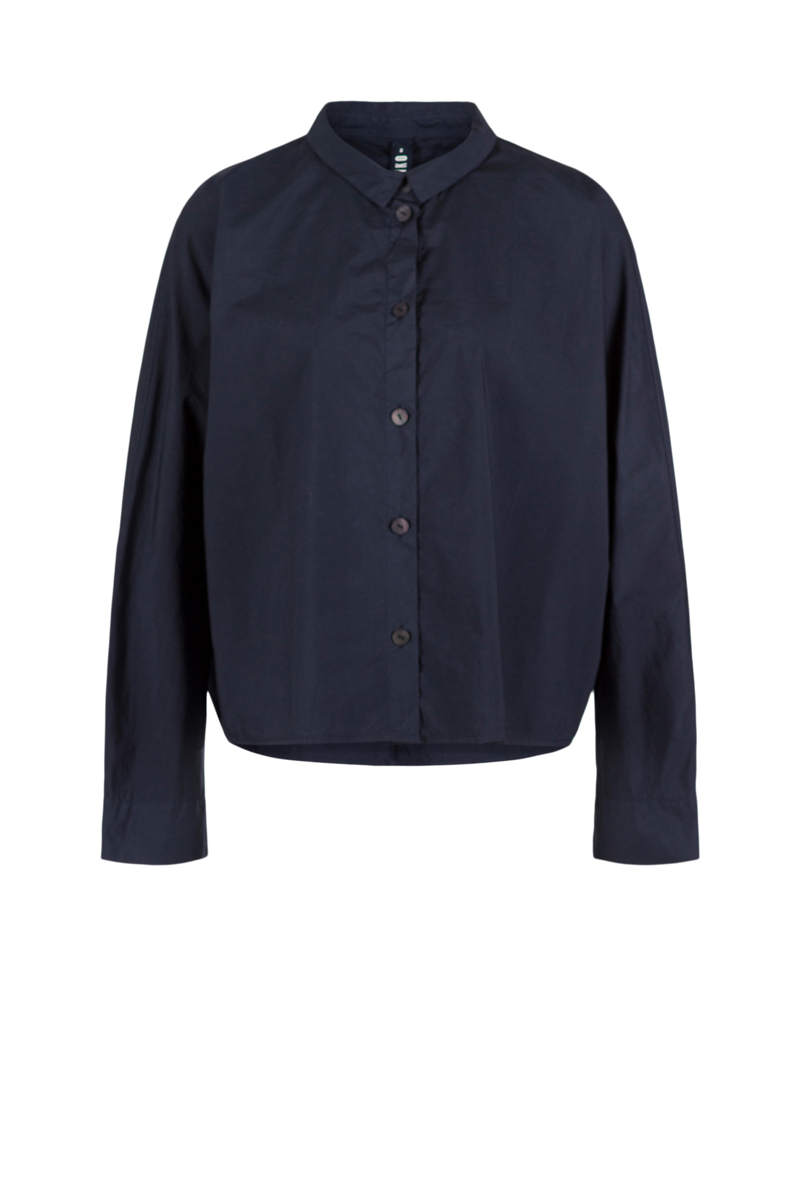 Blouse 504 Blue Cotton poplin