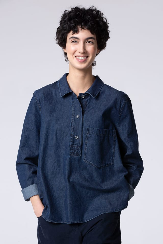 Blouse 506 wash - Lightweight denim - 570DENIM - 60250710031