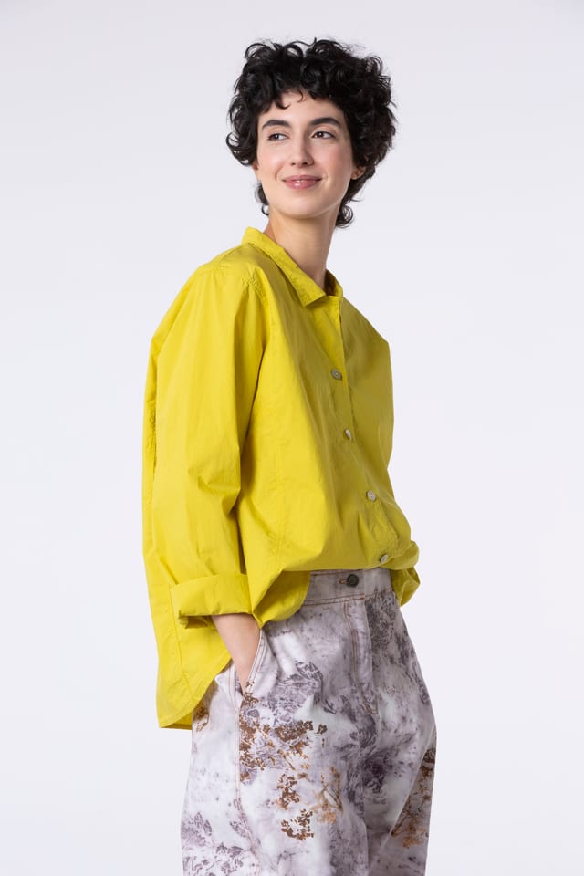 Blouse 507 - Cotton poplin - 130CANARY - 60250710032