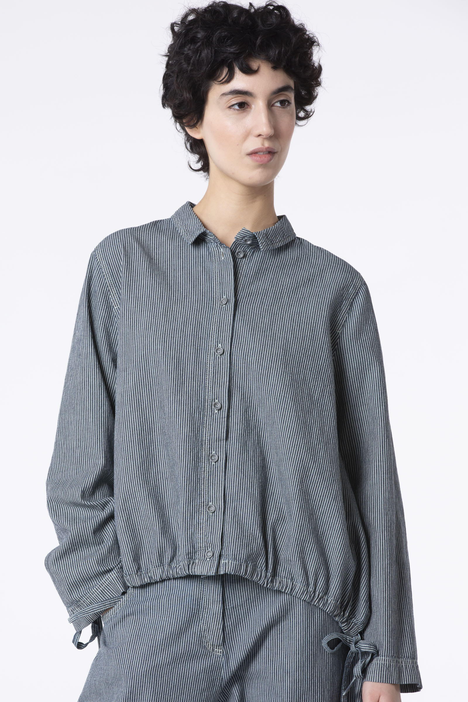 Blouse 509 Beige Cotton twill