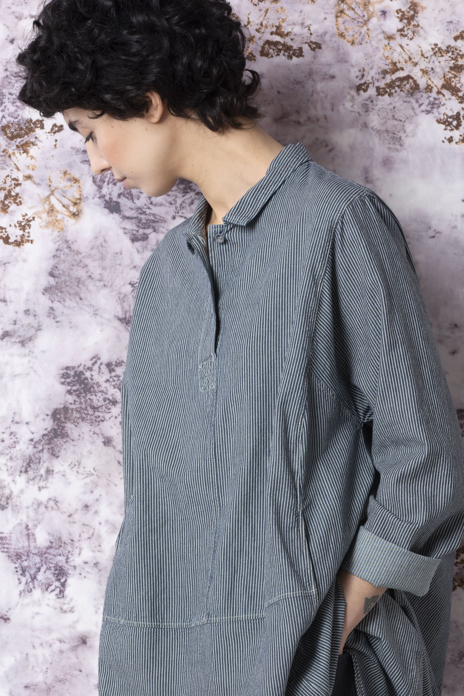 Dress 504 Beige Cotton twill
