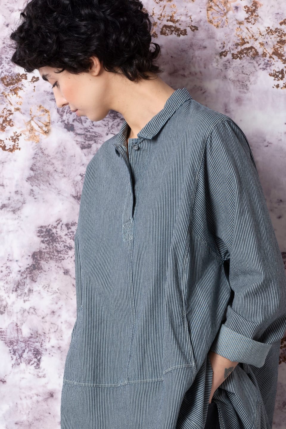 Šaty 504 - Cotton twill - 110CREAM - 60250710036