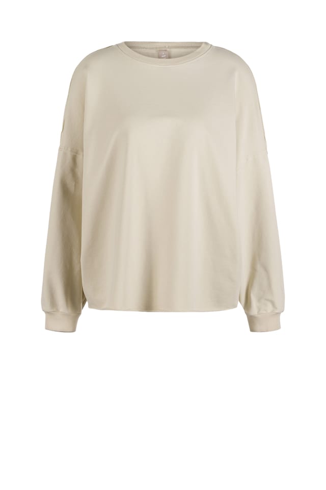 Pullover 511 - Cotton sweat with stretch - 110CREAM - 60250710042