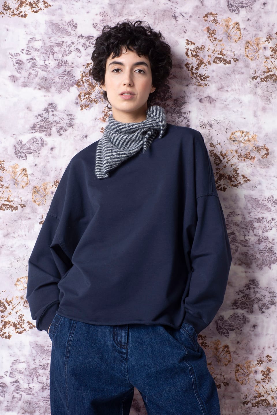 Pullover 511 - Cotton sweat with stretch - 470NOCTURNE - 60250710042