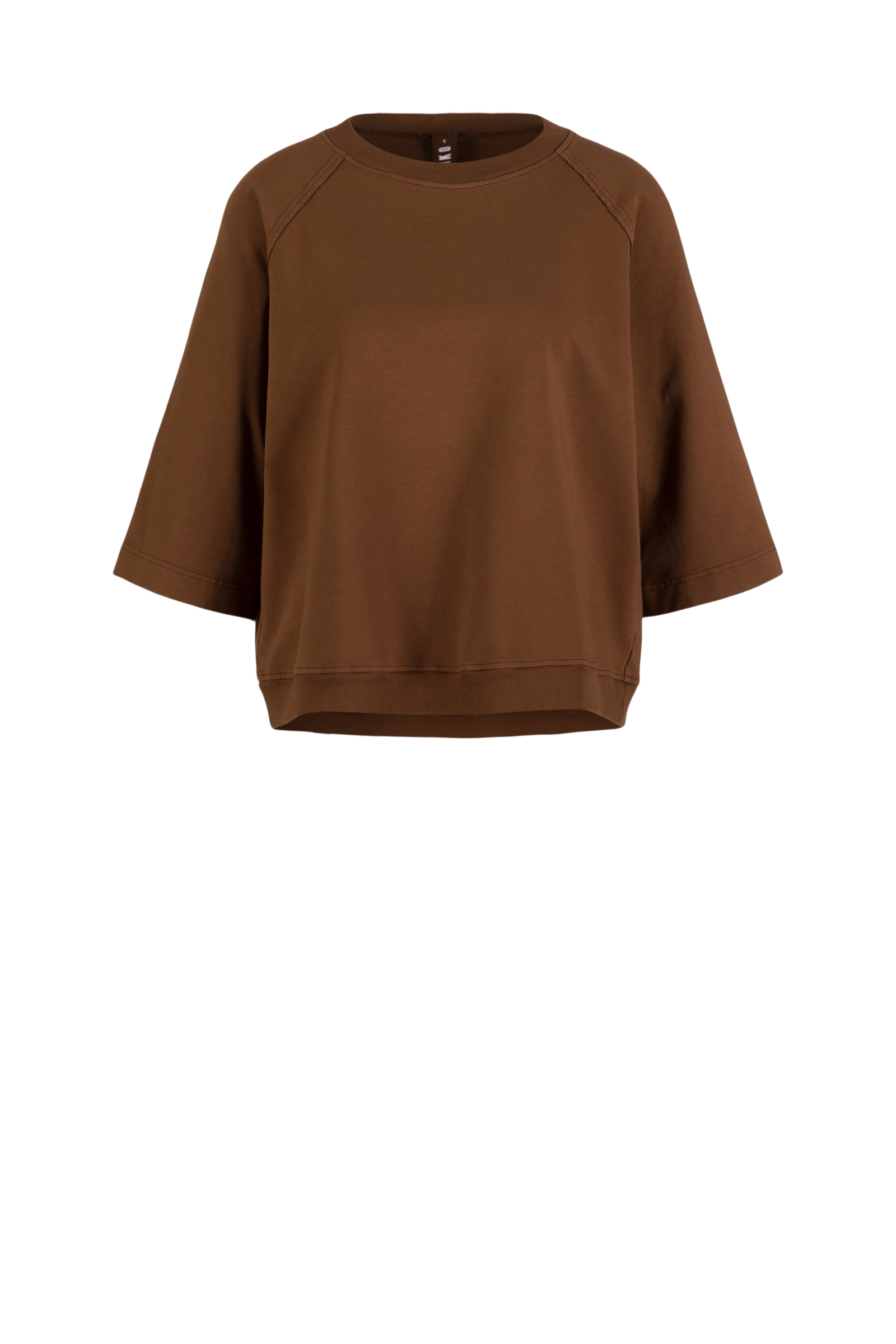Pullover 512 Brown Cotton sweat with stretch