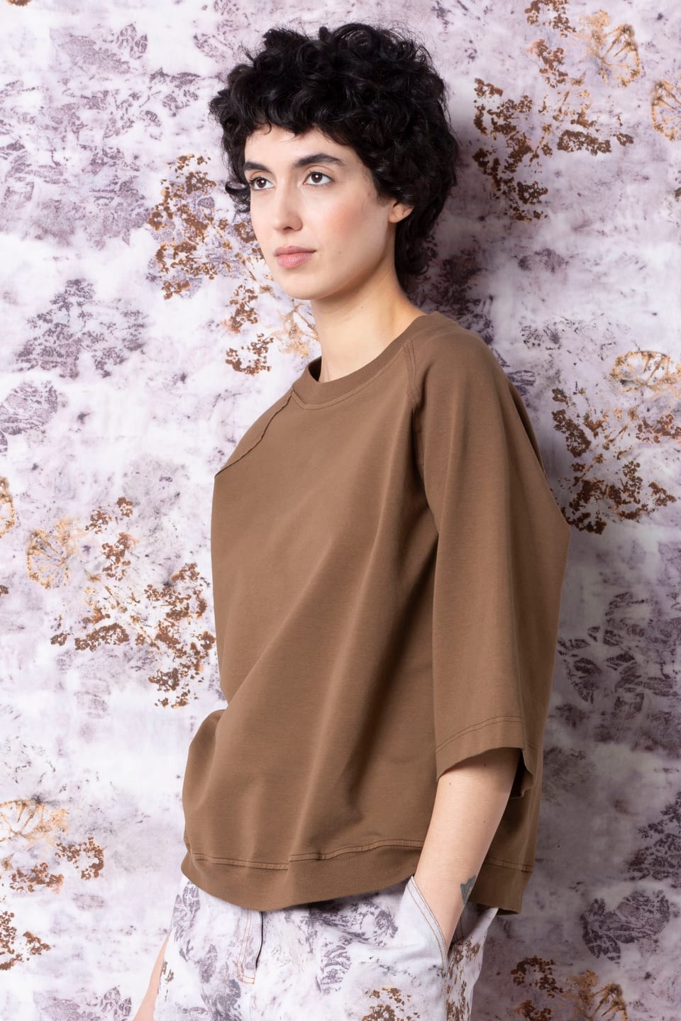 Pullover 512 - Cotton sweat with stretch - 880LIQUEUR - 60250710043