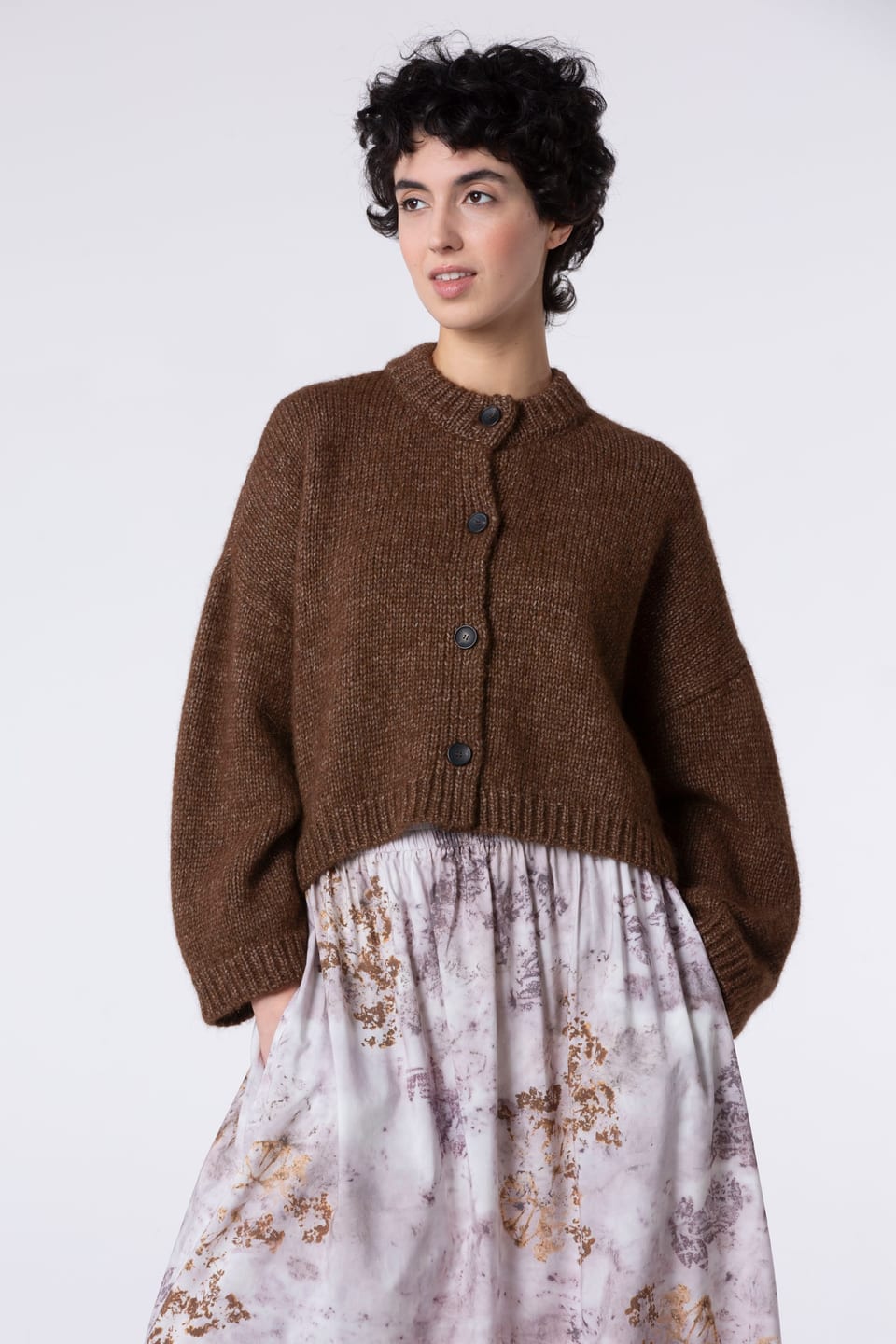 Jacket 502 - Undyed alpaca blend - 880LIQUEUR - 60250713002