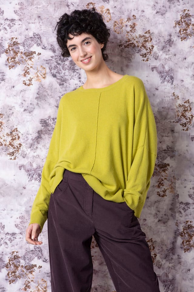 Pullover 506 - Wool viscose blend with cashmere - 130CANARY - 60250713005