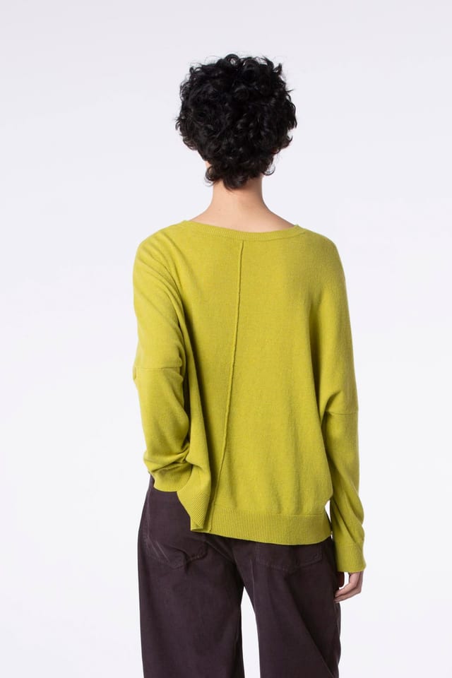 Pullover 506 - Wool viscose blend with cashmere - 130CANARY - 60250713005