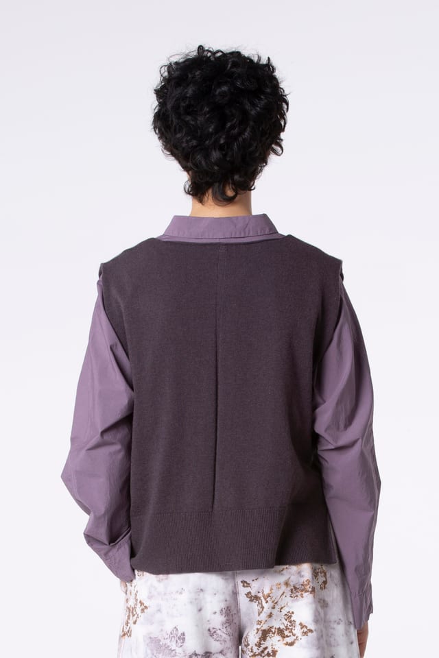 Slipover 501 - Wool viscose blend with cashmere - 360ASTER - 60250713006