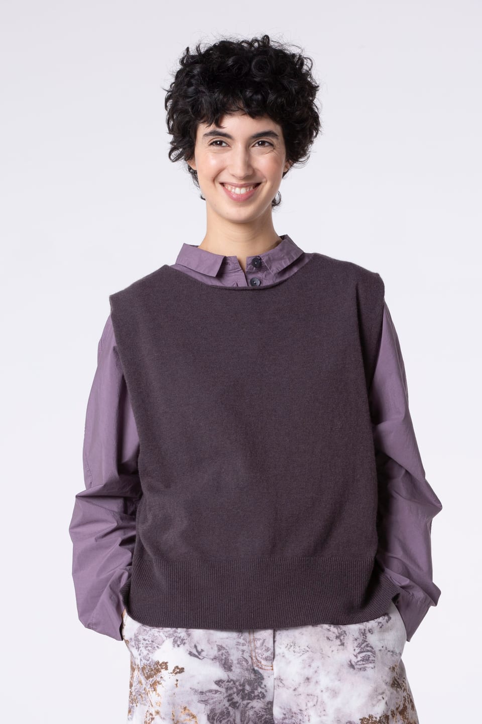 Svetr 501 - Wool viscose blend with cashmere - 360ASTER - 60250713006