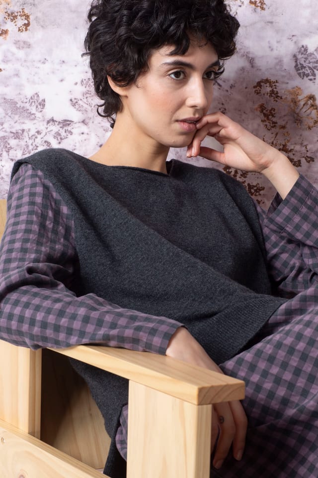 Svetr 501 - Wool viscose blend with cashmere - 960RIDGE - 60250713006