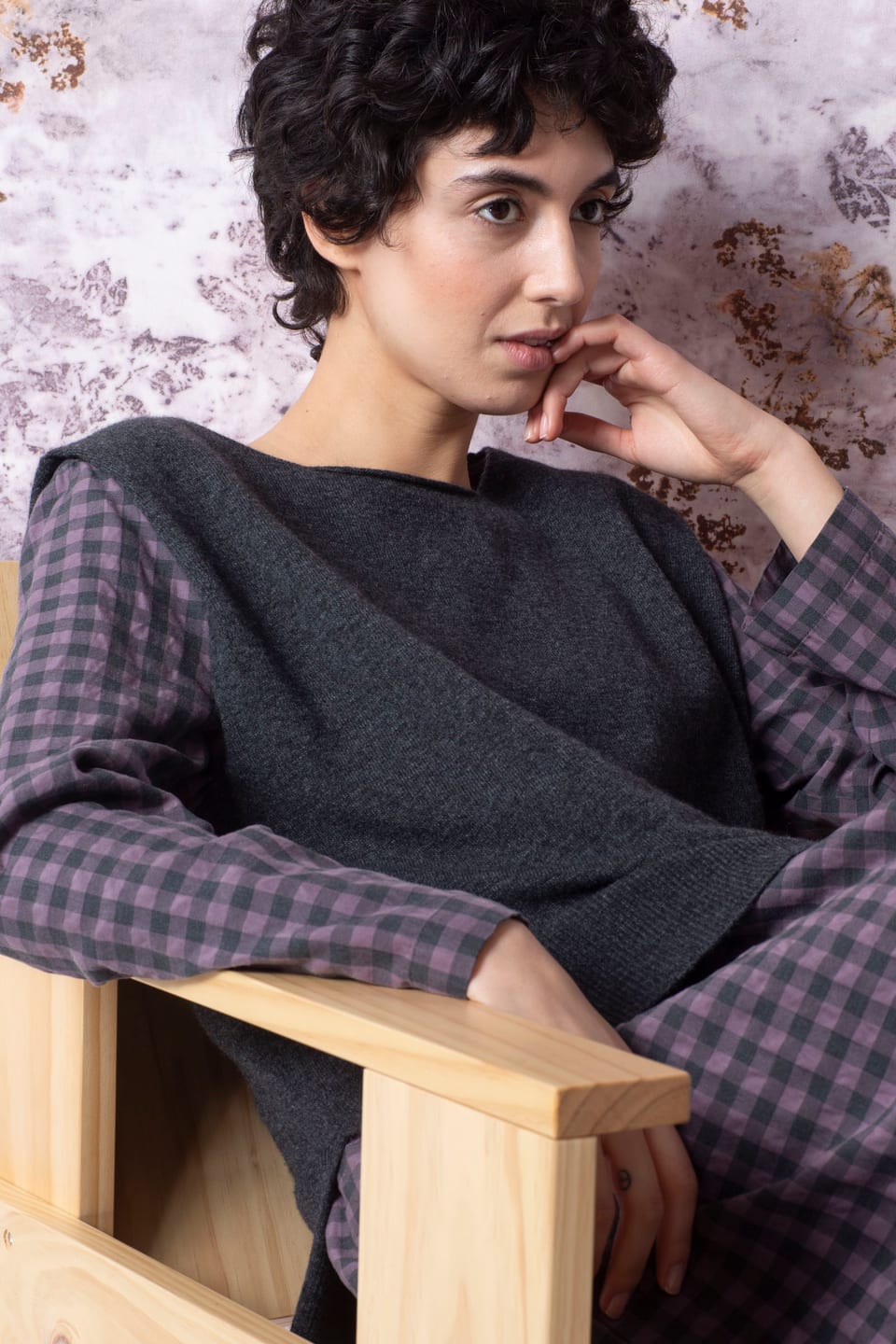 Svetr 501 - Wool viscose blend with cashmere - 960RIDGE - 60250713006