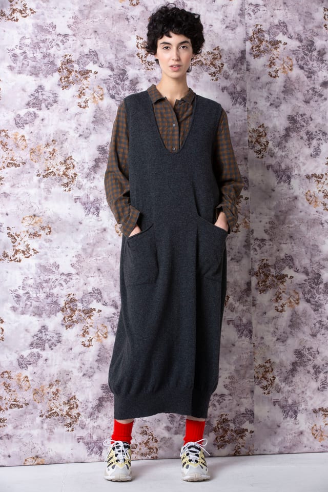 Dress 503 - Wool viscose blend with cashmere - 960RIDGE - 60250713011