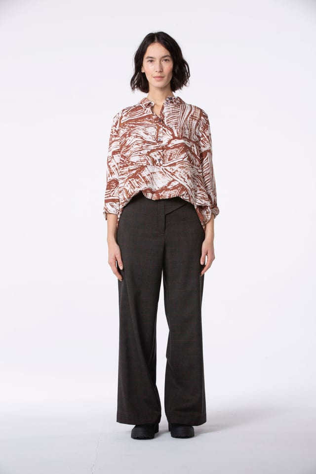 Trousers 501 - Flannel yarn check - 850SOIL - 60250910001