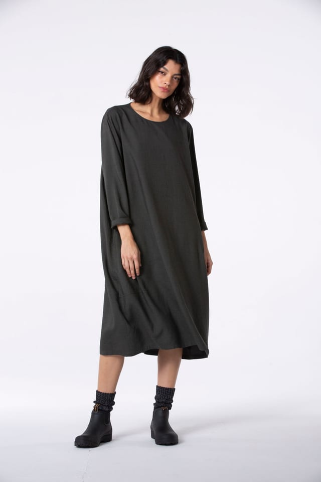 Kleid 501 wash - Tencelstreifen - 770FOREST - 60250910009