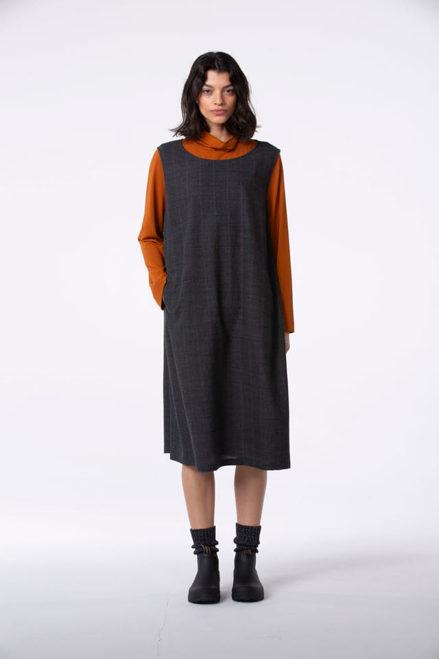 Kleid 502 - Flanellkaro - 850SOIL - 60250910010