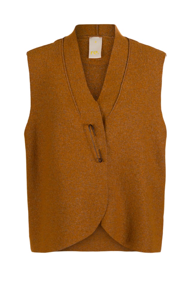 Weste 501 - Woll-Baumwoll Walk - 850SOIL - 60250910013