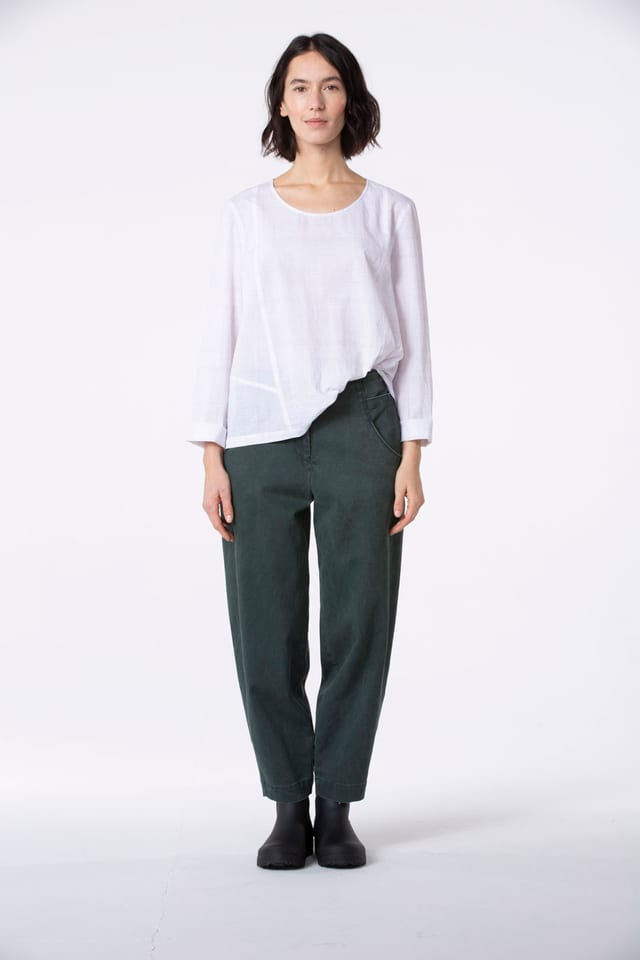 Trousers 502 wash - Cotton twill - 770FOREST - 60250910014