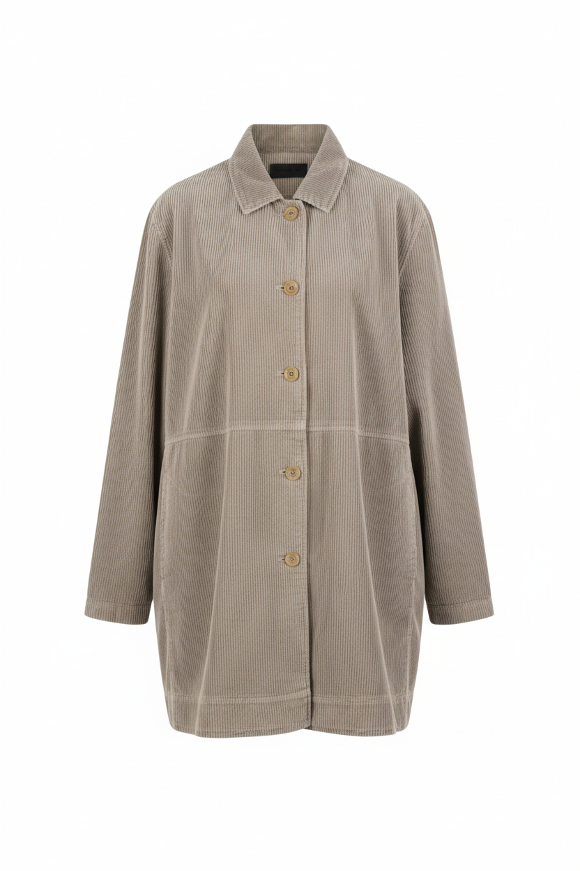 Jacket 513 Grey Pure cotton corduroy