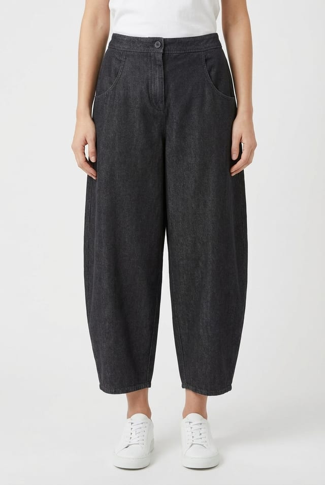 Trousers 6507 wash - Cotton denim - 990BLACK - 10260710507