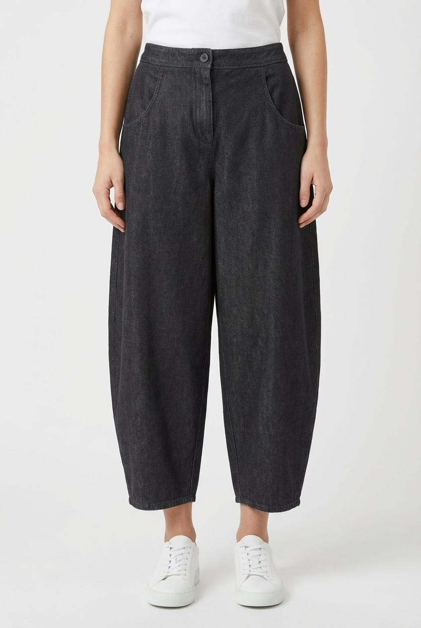 Trousers 6507 wash - Cotton denim - 990BLACK - 10260710507