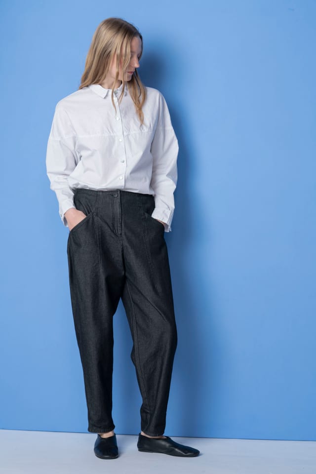Trousers 6508 wash - Cotton denim - 990BLACK - 10260710508