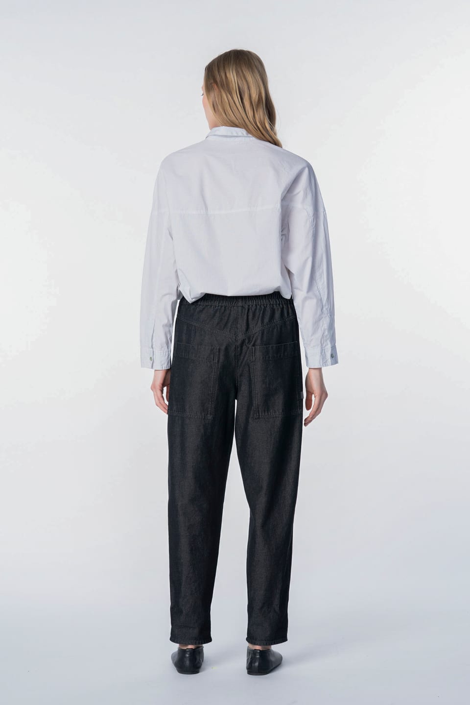Trousers 6508 wash - Cotton denim - 990BLACK - 10260710508