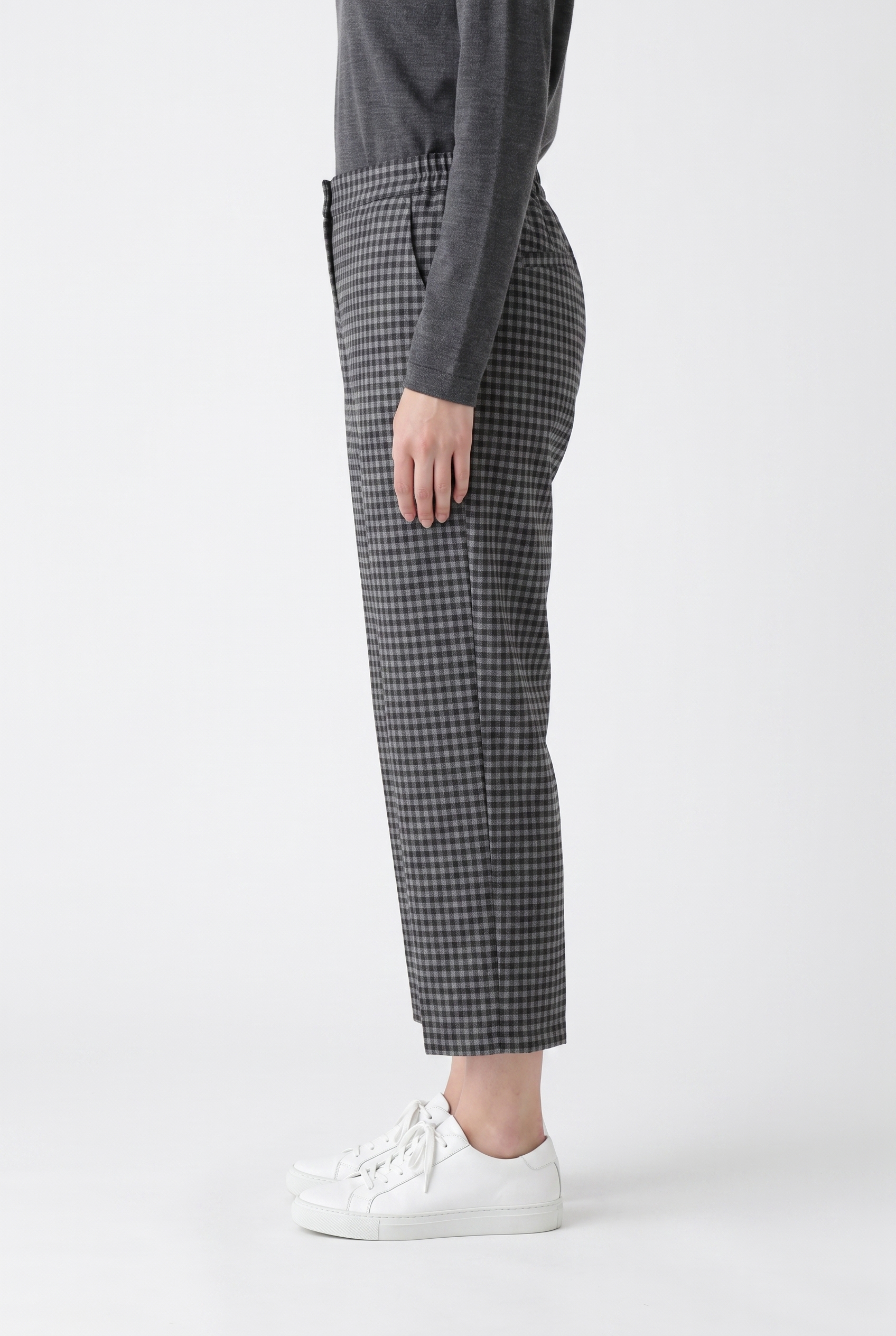 Trousers 6514 960CADMIUM Wool blend with gingham check